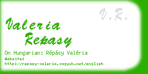 valeria repasy business card